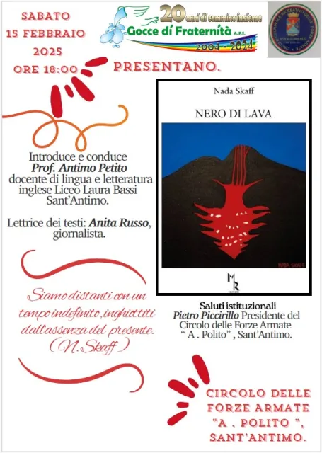 Goccia S. Antimo: Presentazione del libro "Nero di lava" di Nada Skaff, immagine 1