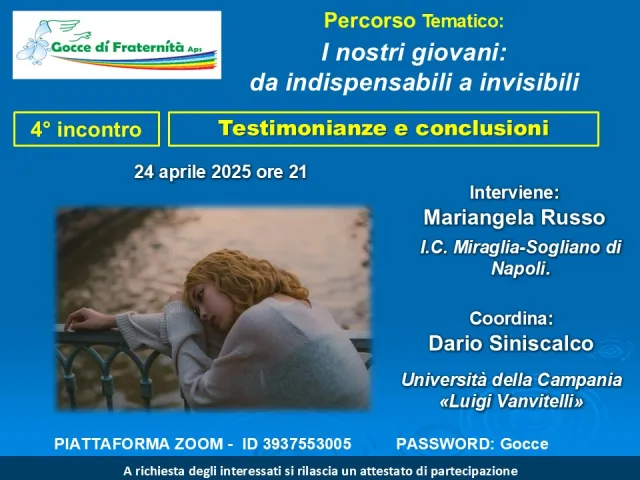 Testimonianze e conclusioni del percorso :"I nostri giovani: da indispensabili a invisibili", immagine 1