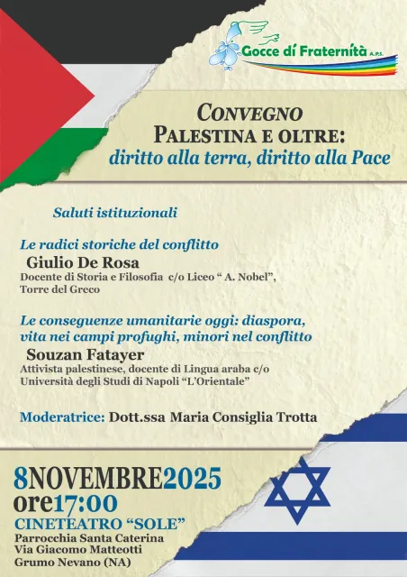 Convegno: “Palestina e oltre: diritto alla terra, diritto alla pace”, immagine 1